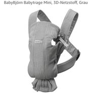 BabyBjörn Babytrage Mini, 3D-Netzstoff, Grau Bayern - Baiersdorf Vorschau