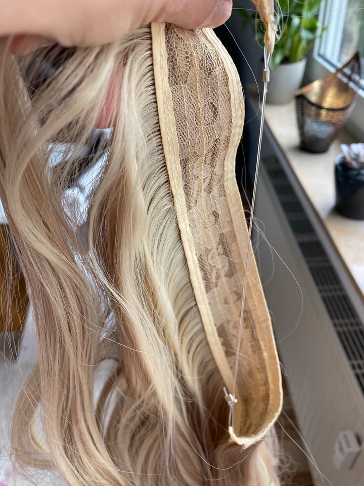 Haar Extensions blond gesträhnt 60cm OVP in Unna