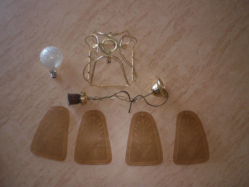 ♥ Glaslampe Lampe Esstisch Flur Deckenleuchte Deckenlampe in Lübben