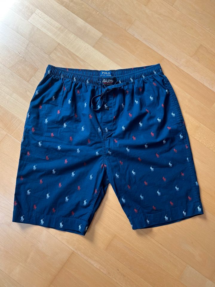 dunkelblaue Ralph Lauren Shorts / Pyjamahose in Münster