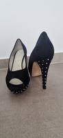 High Heels, schwarz mit Nieten, Leder, 36,5, 1 x getragen Niedersachsen - Neu Wulmstorf Vorschau