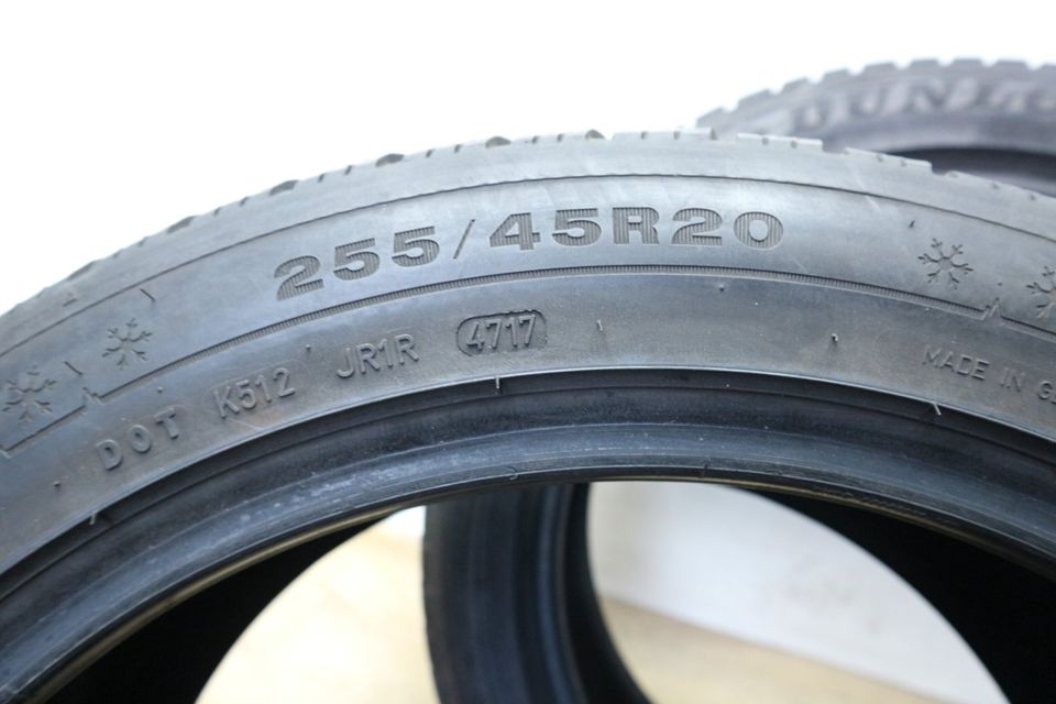 2x Dunlop wintersport 5 SUV mo 255/45 r20 105v winterreifen 6mm in Nettetal