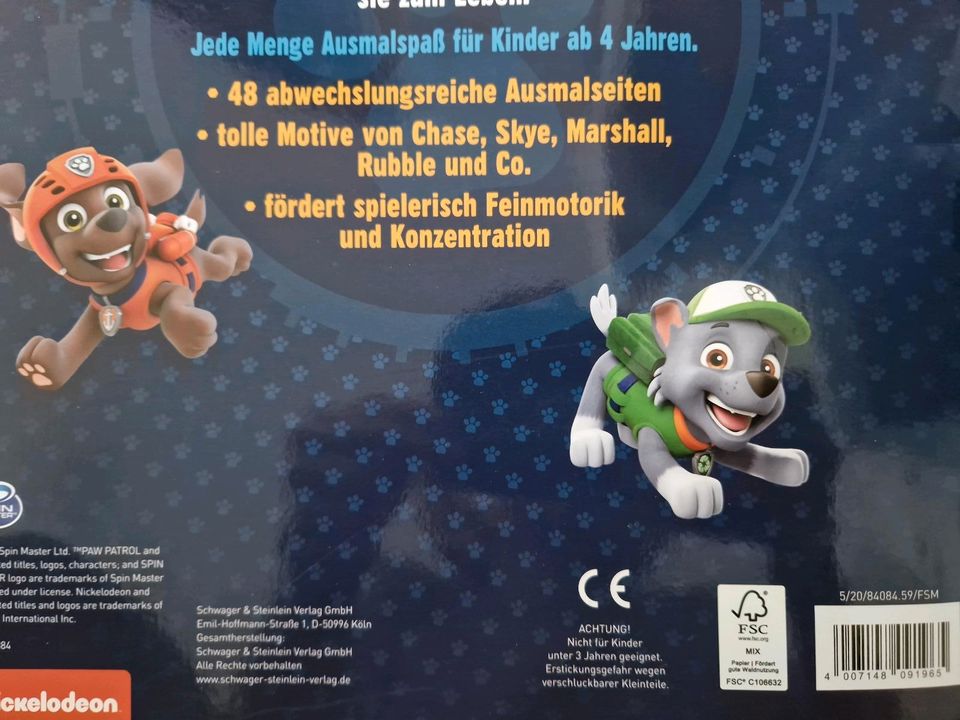 Malbuch Paw patrol NEU 48 Seiten Großformat in Demmin