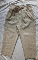 Mango ღ beige Leinenhose mit Stoff-Gürtel Größe 42 *Neu Hessen - Bad Soden am Taunus Vorschau