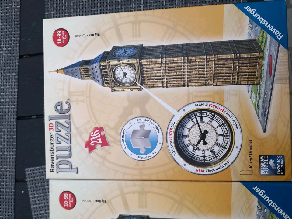 Ravensburger 3D Puzzle 2x Big Ben und 1x Freiheitsstatue in Ingolstadt