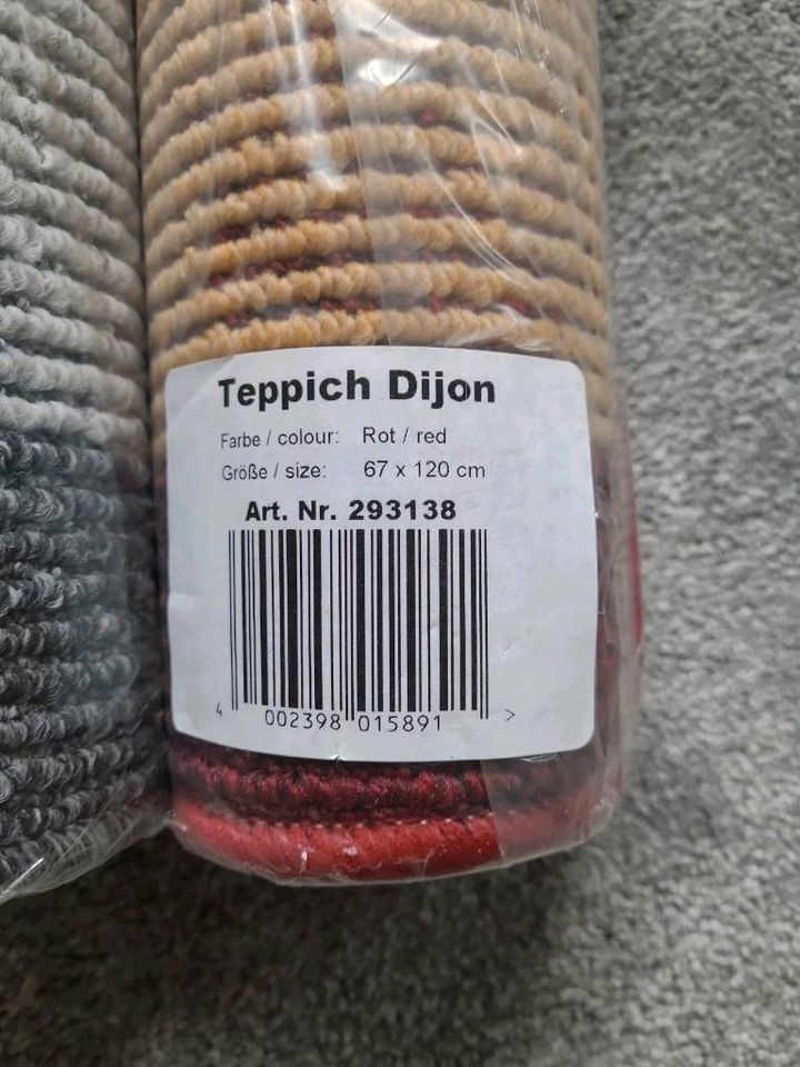 Teppich Läufer 67×120 NEU Rot in Leverkusen