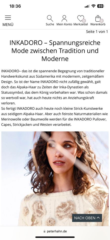 ❤️ Inkadoro By Peter Hahn Luxus Alpaka Strickjacke Cardigan in Hessen -  Linden | eBay Kleinanzeigen ist jetzt Kleinanzeigen