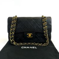 CHANEL Timeless Doubleflap Small Schwarz Lammleder Gold Hamburg-Nord - Hamburg Uhlenhorst Vorschau