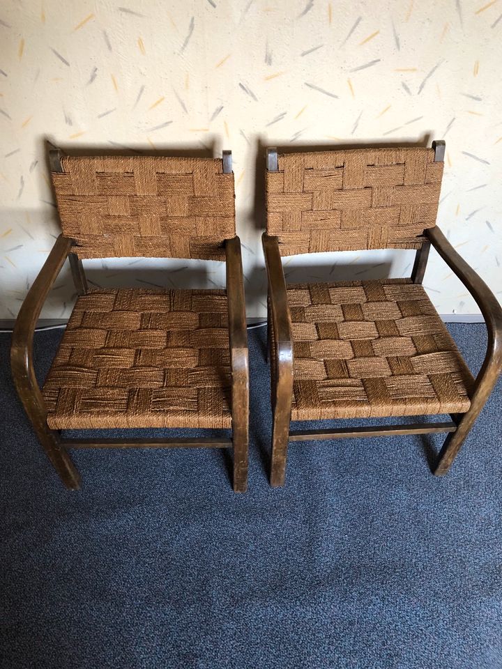 2 Antike Lounge Sessel Bauhaus Art Deco Erich Dieckmann Vintage in Ditzingen