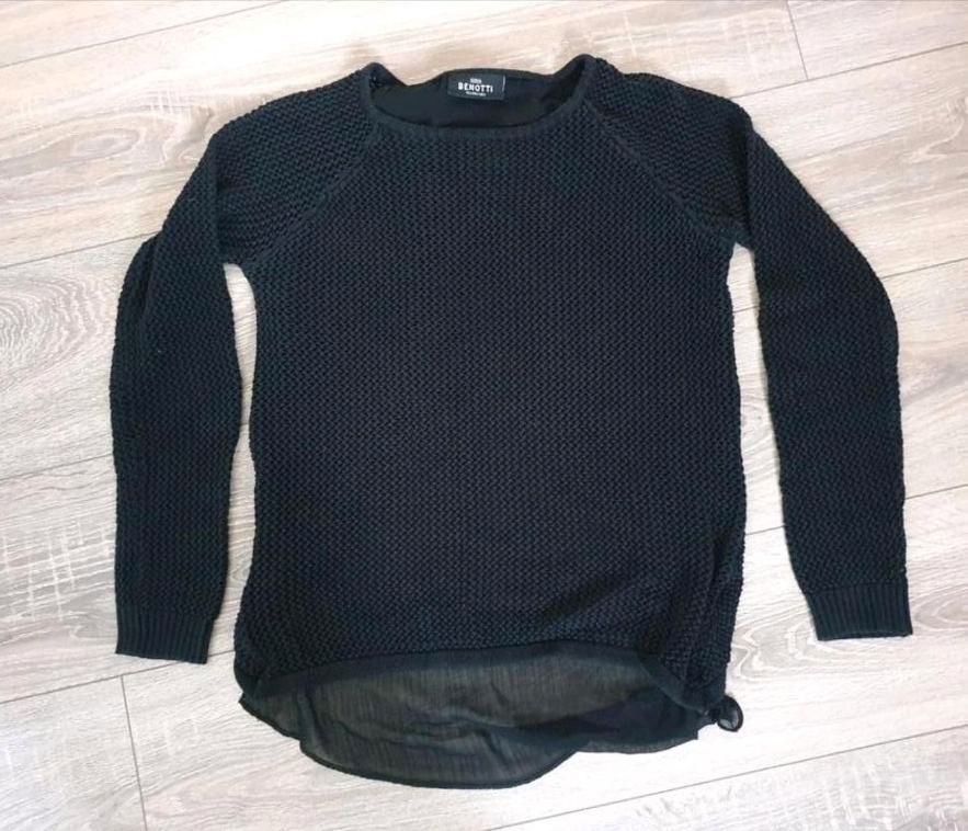 Pullover s 34 36 schwarz rückenfrei Rücken transparent schwarz in Hamburg