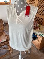 S.Oliver Shirt Top weiß Lochspitze Spitze Viskose NEU L 40 Sachsen - Neustadt Vorschau