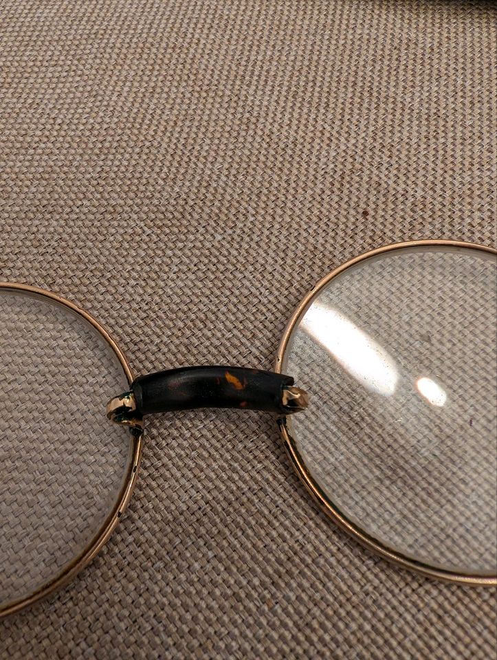 Antike Brille Nickelbrille Friedrich Buck Wien in Steimel