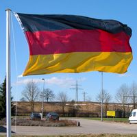 Fahnenmast 620 cm inkl. Deutschland-Fahne 150×90 cm Saarland - Rehlingen-Siersburg Vorschau