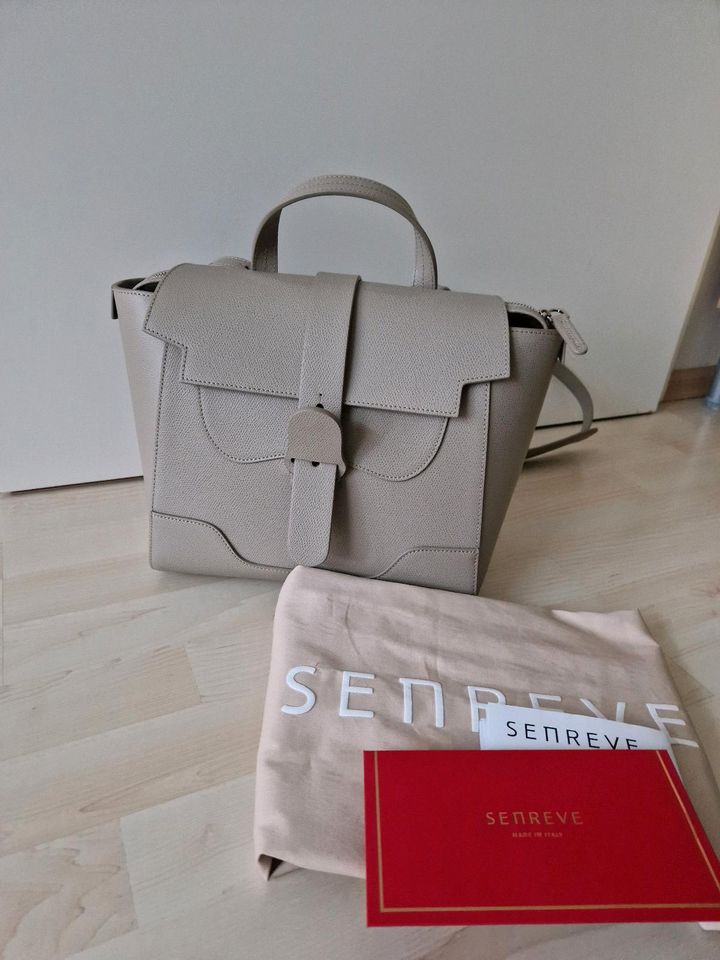 Senreve Maestra Midi Tote Bag Tasche Designer Leder pebble Sand in Kiel