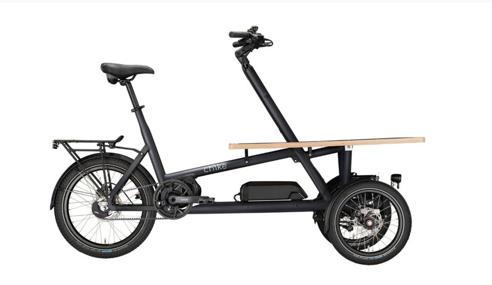 CHIKE Elektro-Cargorad e-Cargo Lastenrad Schwarz Modell 24 in Düsseldorf