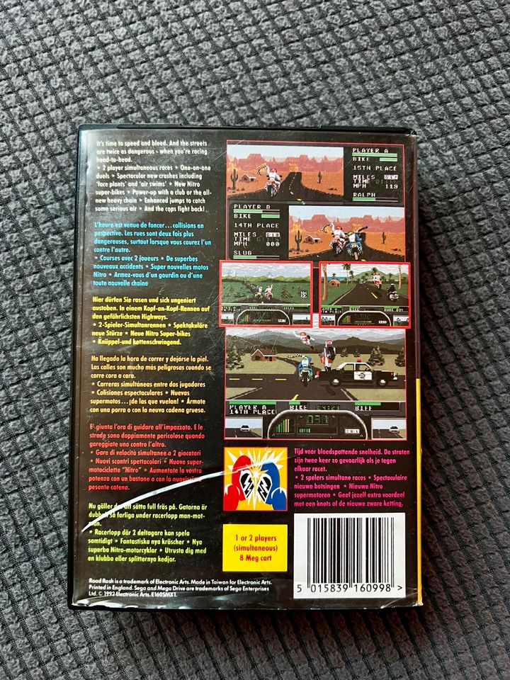 Road Rash 2 Sega Mega Drive in Wald-Michelbach
