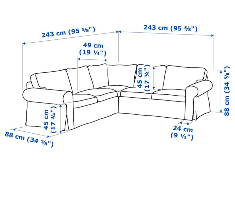 Ikea couch ecksofa ektorp in Mainz