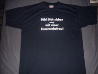Feuerwehr T-Shirt Fun mit Aufdruck vorn und hinten L, XL Brandenburg - Heideblick-Beesdau Vorschau