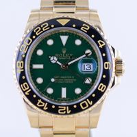 Rolex Uhr GMT Master II 116718LN green Dial 18K Gold Oysterband Nordrhein-Westfalen - Langenfeld Vorschau