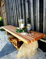 Sitzbank Gartenbank individuell aus Granit & Holz Kr. Landshut - Furth Vorschau