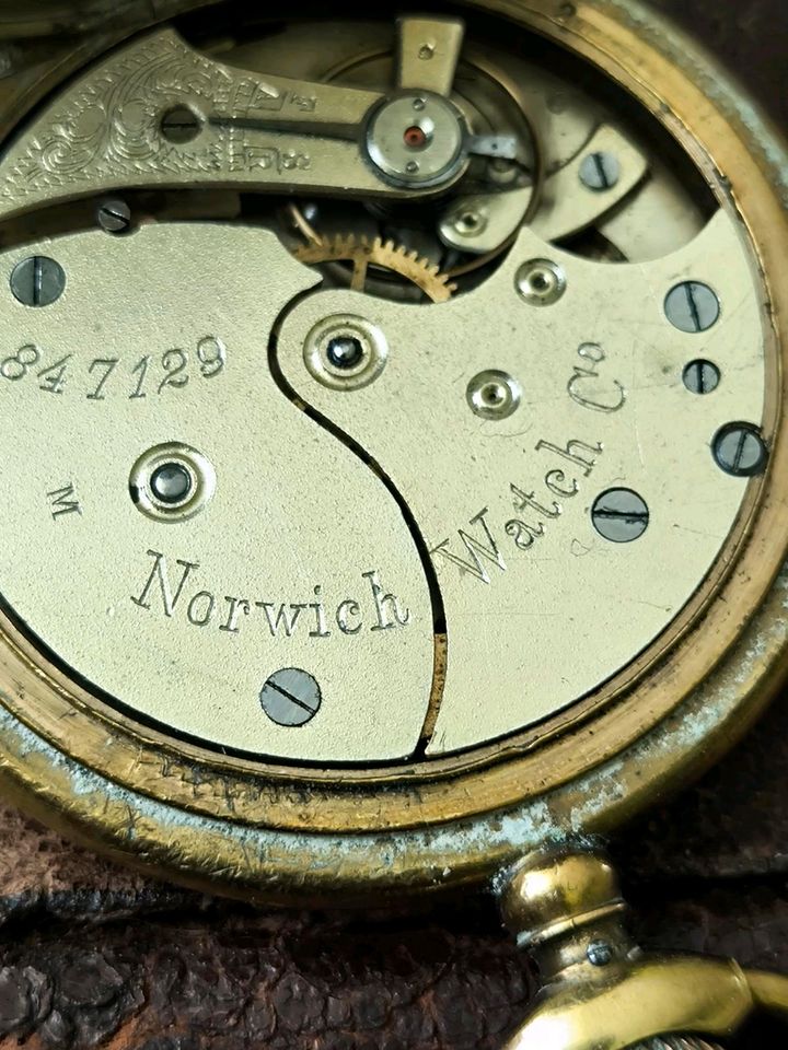 Antike Savonett Taschenuhr Norwich Watch Co. in Oldenburg