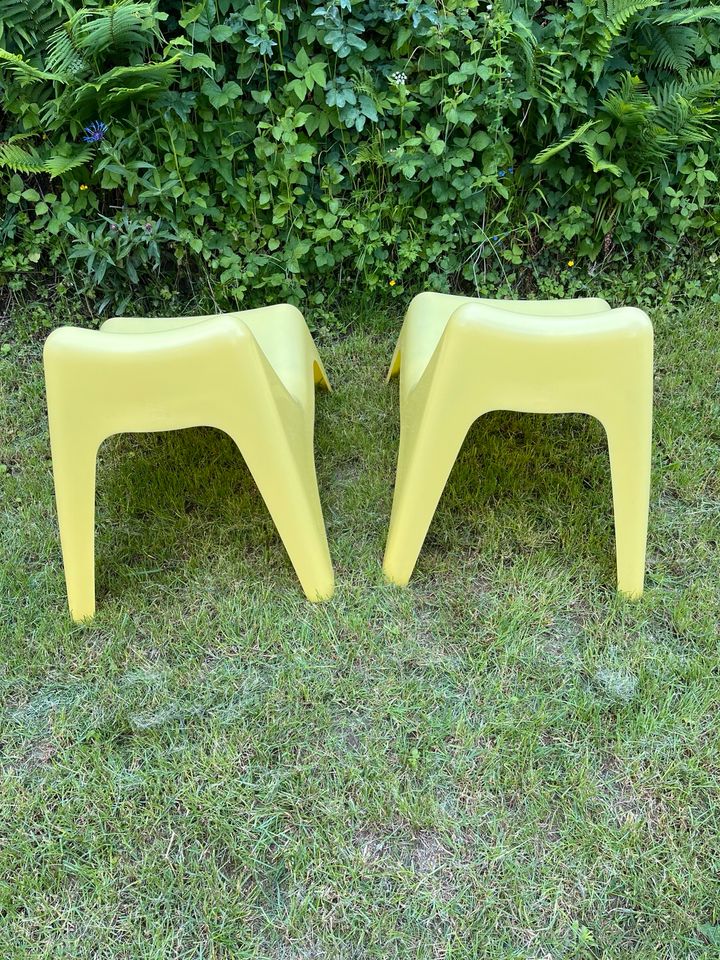2x Ikea PS Vagö Sessel Stuhl Gartenstuhl Plastik gelb in Kassel