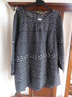 Neue Bluse 44 YESSICA schwarz beige Sterne Rundhals 3/4-Arm Baden-Württemberg - Crailsheim Vorschau