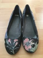 Camper Twins Ballerina gr. 38 schwarz mit Blumen Bayern - Legau Vorschau