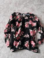 Shirt Bluse 3/4 Arm schwarz mit Rosen Hessen - Biebergemünd Vorschau