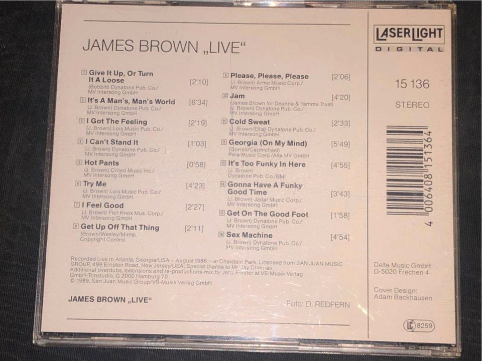 James Brown ‎– Live! CD, Album, Reissue in Neuss