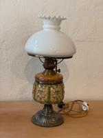 Petroleumlampe Jugendstil Majolika elektrifiziert DDR Friedrichshain-Kreuzberg - Friedrichshain Vorschau