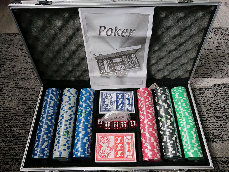 Pokerkoffer in Jade