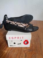 Leder Sandalen mit Kreuzriemen von Esprit, wenig getragen Berlin - Wilmersdorf Vorschau
