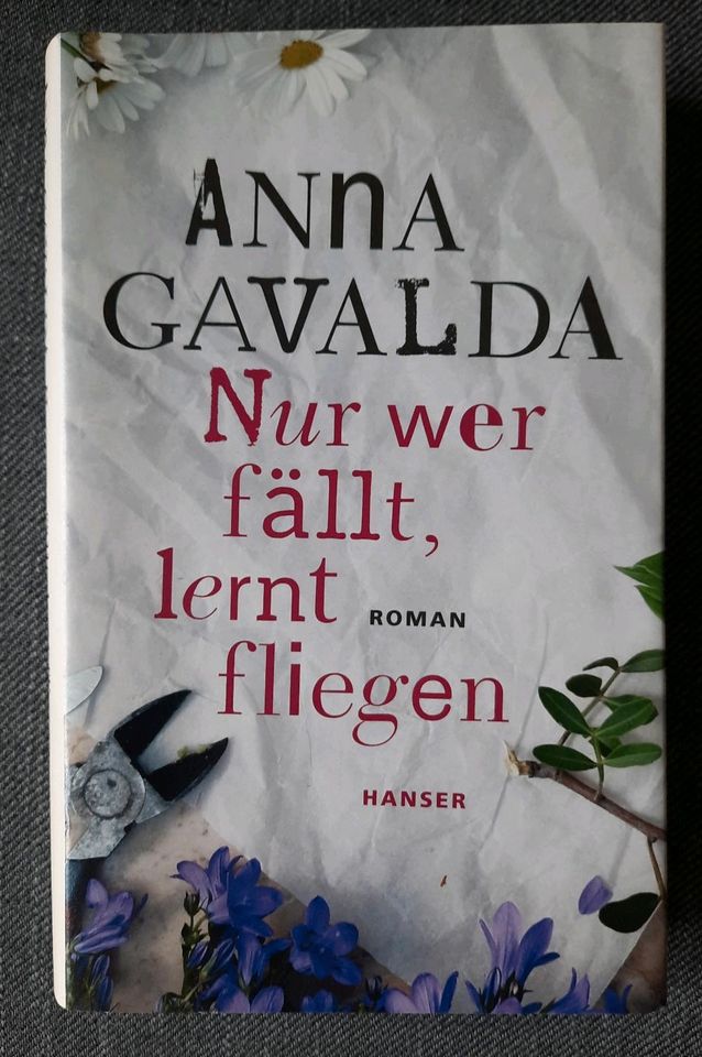 Hardcover, Roman:  "Nur wer fällt lernt fliegen " in Werda