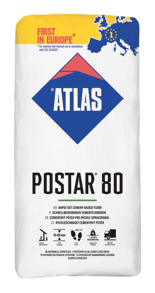 ATLAS POSTAR 80 Ausgleichsmasse 10-80mm 25Kg 13,90€ in Bochum