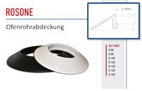 Rosette Ofenrohr Wandrohr schwarz weiß div. Größen/Preis je Größe Baden-Württemberg - Salach Vorschau