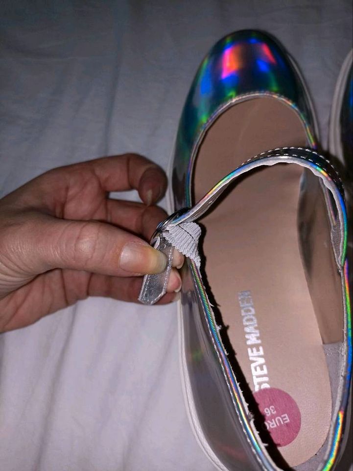 Damenschuhe Größe 36 Holo Holographisch Glitzer Silber in Hamburg