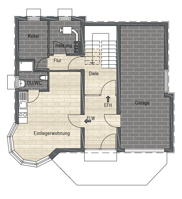 Traumhaus mit großem Garten und Einliegerwohnung in Mühlingen! in Mühlingen