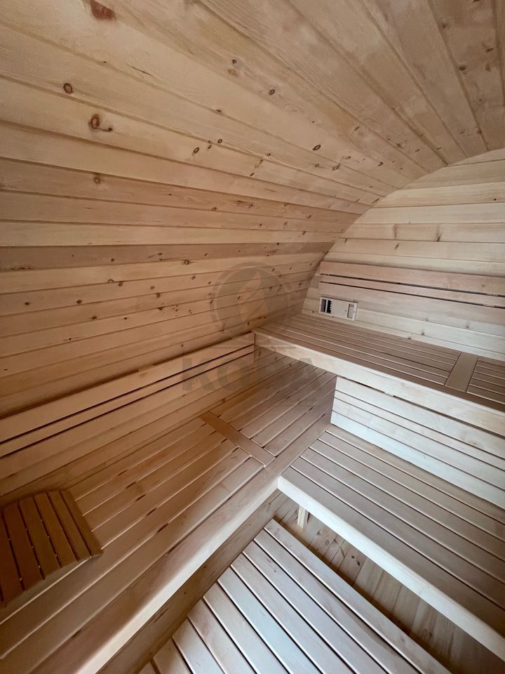 KOBA 3/4 Fass Sauna | Garten-Sauna | 3,5 m | inkl. Vorraum | NEU in Eichenzell