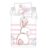 Baby Bettwäsche Bunny rosa mit Hase 100x135 + 40x60 cm Nordrhein-Westfalen - Emmerich am Rhein Vorschau