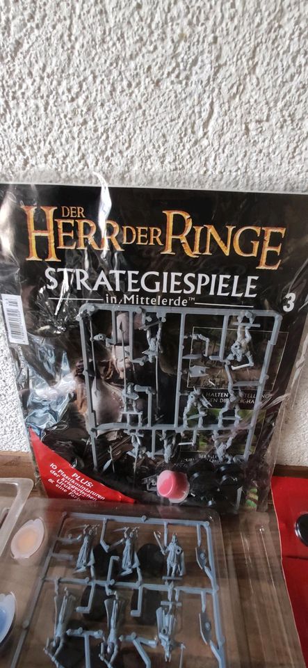 Herr der Ringe- Figuren und Zeitschriften, Pinsel und Farbe in Sehmatal-Cranzahl