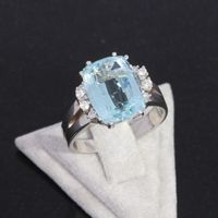 WERT 2890 € BRILLANT AQUAMARIN RING 585/14 K WEIßGOLD vxlt 86155 Essen - Altenessen Vorschau