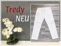 ❤️ TREDY ❤️ Joggpant mit Nieten, Gr.50 (6), weiß, NEU Nordrhein-Westfalen - Gescher Vorschau