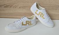 Lauren Ralph Lauren Jaede Leder Sneaker Schuhe Weiß Gold Gr. 41 Nürnberg (Mittelfr) - Nordstadt Vorschau