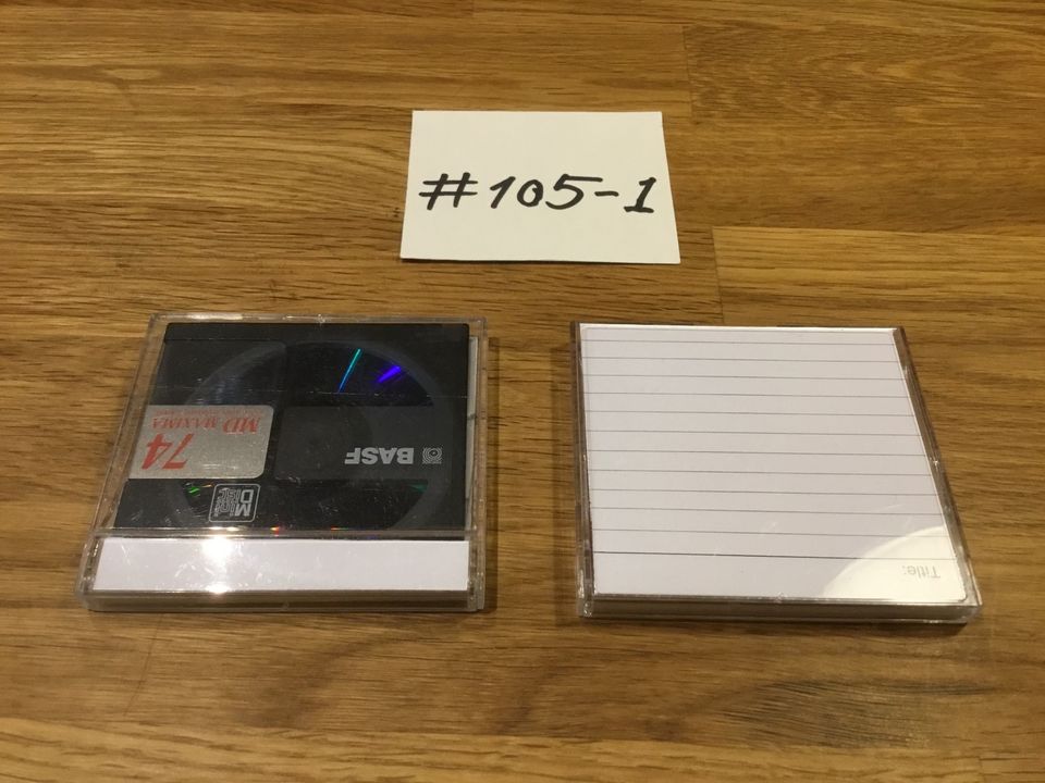 # 105: 10 Stück Minidisc  Minidisk Ersatz Einleger (2 Falten) in Pirmasens