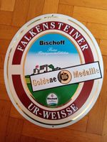 falkensteiner ur-weisse bischoff bier blechschild oval winnweiler Rheinland-Pfalz - Winnweiler Vorschau