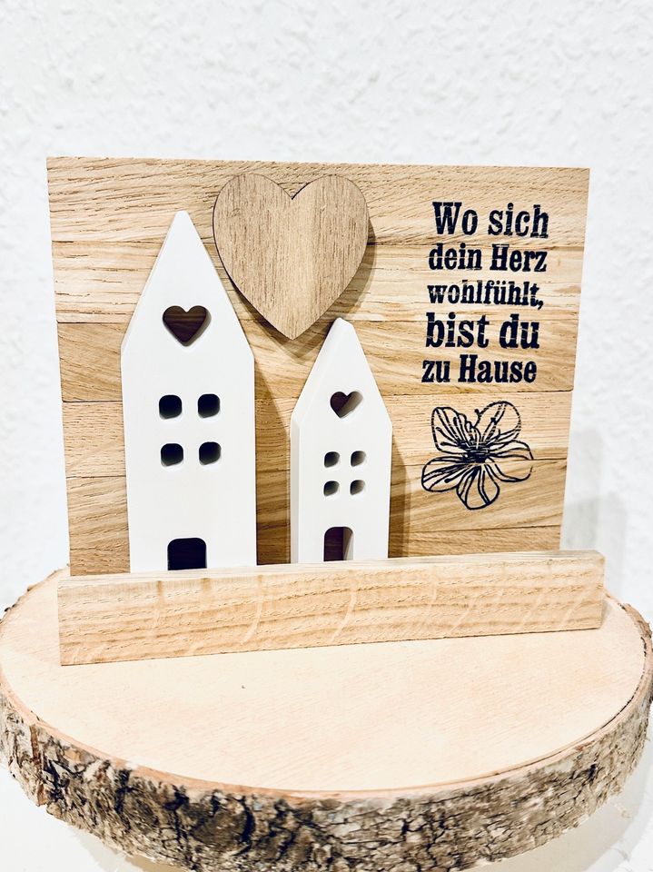 Raysin/Keraflott Deko Kerzenhalter|Vase|Häuser|Kleine Geschenke in Lüdersfeld