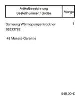 Wärmepumpen Trockner Samsung Niedersachsen - Barnstorf Vorschau