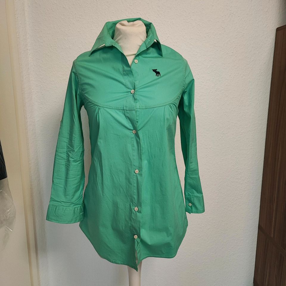 Abercrombie & Fitch Mint Long Bluse Hemd gr XS 34 in Heinsberg