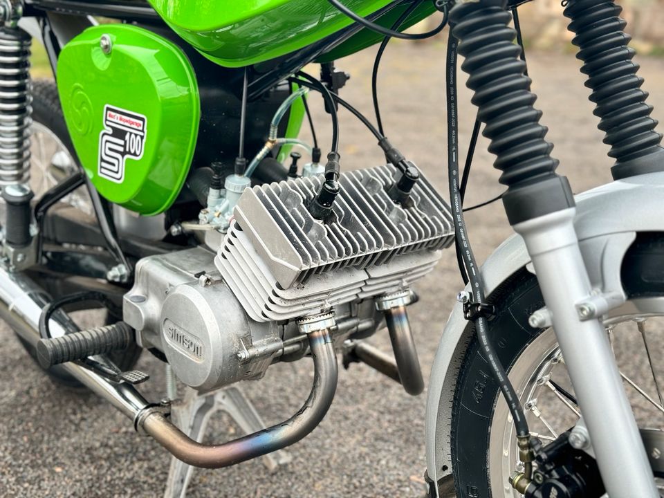 Simson S100 Doppelmotor Zweizylinder inkl Zulassung✅ in Ronneburg